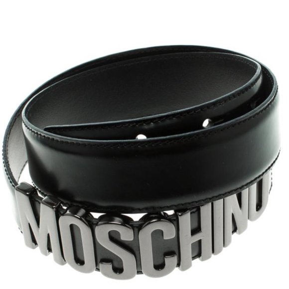 RARE 1.75 wide Moschino logo-lettering belt Size M/L NEW main image 8